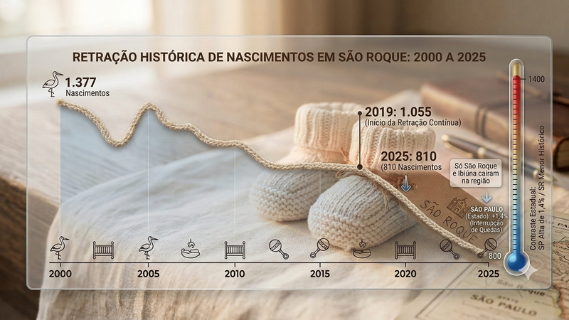 São Roque registra 810 nascimentos em 2025, o menor número em 26 anos